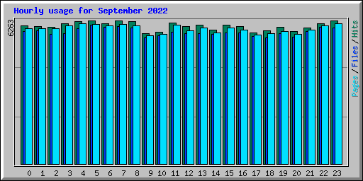 Hourly usage for September 2022