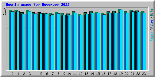 Hourly usage for November 2022